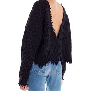 Wildfox Palmetto Knit Sweater Black Small